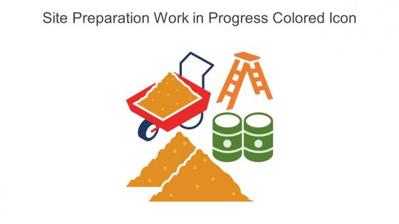 Site Preparation Work In Progress Colored Icon In Powerpoint Pptx Png And Editable Eps Format