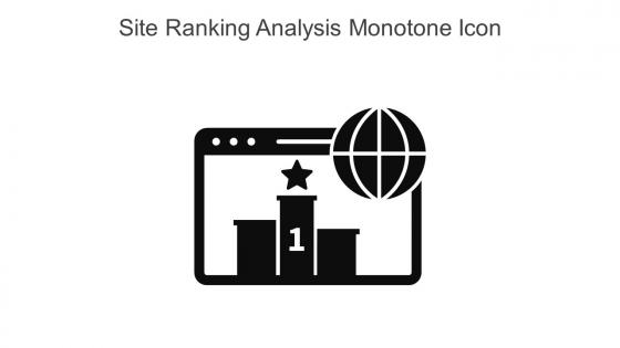 Site Ranking Analysis Monotone Icon In Powerpoint Pptx Png And Editable Eps Format