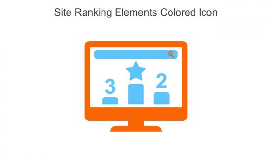 Site Ranking Elements Colored Icon In Powerpoint Pptx Png And Editable Eps Format