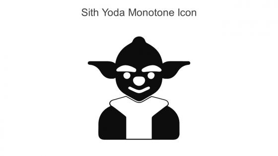 Sith Yoda Monotone Icon In Powerpoint Pptx Png And Editable Eps Format