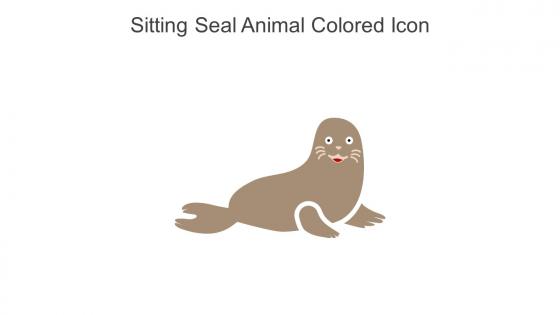 Sitting Seal Animal Colored Icon In Powerpoint Pptx Png And Editable Eps Format