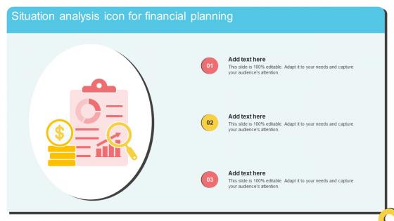 Situation Analysis Icon For Financial Planning