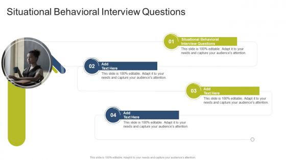 Situational Behavioral Interview Questions In Powerpoint And Google Slides Cpb
