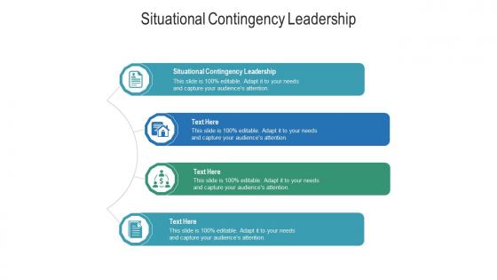 Situational contingency leadership ppt powerpoint presentation pictures inspiration cpb