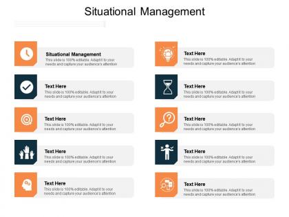 Situational management ppt powerpoint presentation layouts clipart images cpb
