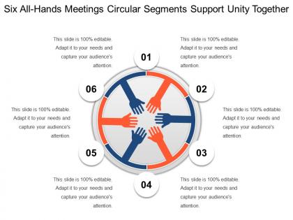 Six all hands meetings circular segments support unity together