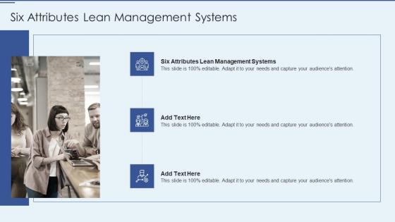 Six Attributes Lean Management Systems In Powerpoint And Google Slides Cpb