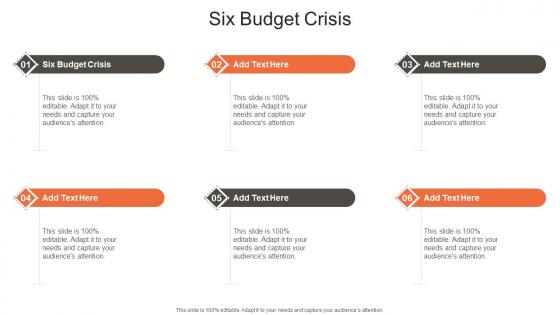 Six Budget Crisis In Powerpoint And Google Slides Cpb