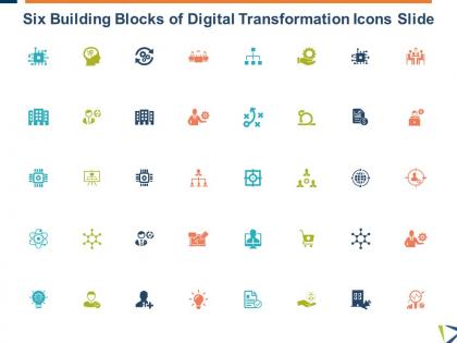 Six building blocks of digital transformation icons slide growth l17 ppt powerpoint show