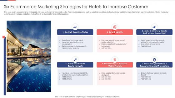 Six ecommerce marketing strategies for hotels to increase customer