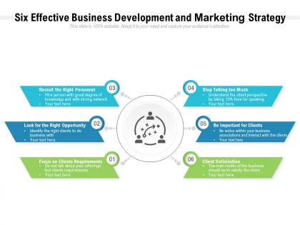 Six effective business development and marketing strategy
