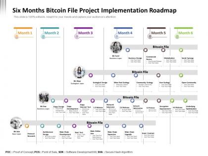 Six months bitcoin file project implementation roadmap