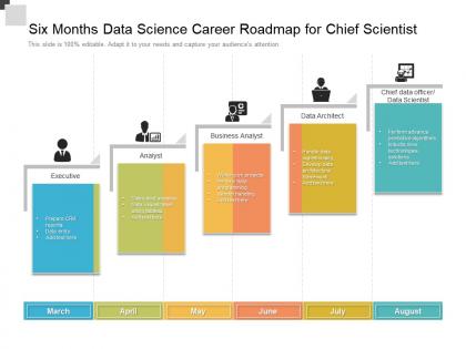 Six months data science career roadmap for chief scientist