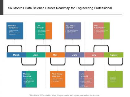 Six months data science career roadmap for engineering professional