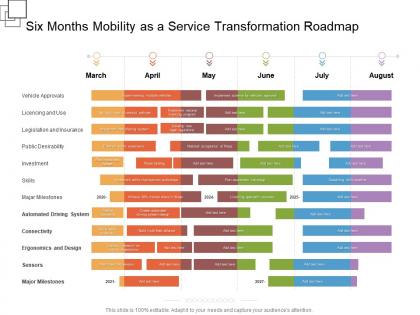 Six months mobility as a service transformation roadmap