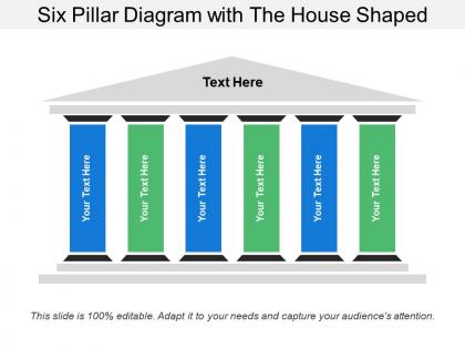 Six pillar diagram with the house shaped