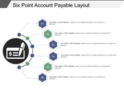 Six point account payable layout ppt samples download