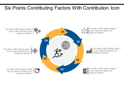 Six points contributing factors with contribution icon