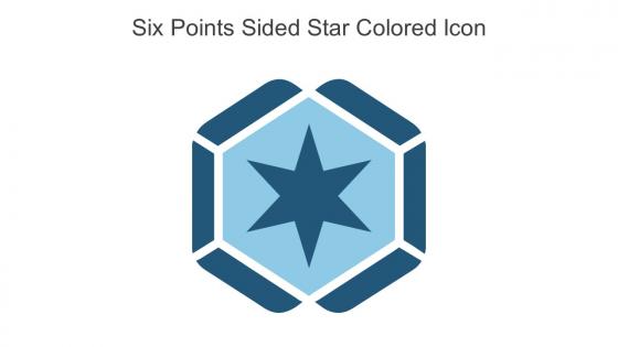 Six Points Sided Star Colored Icon In Powerpoint Pptx Png And Editable Eps Format