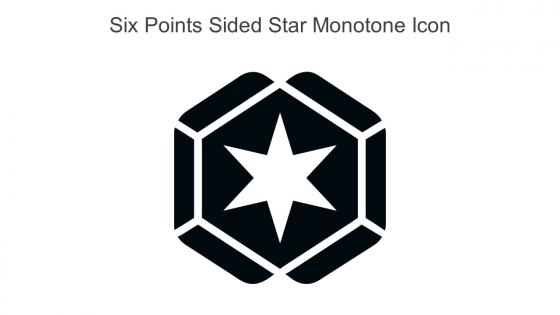 Six Points Sided Star Monotone Icon In Powerpoint Pptx Png And Editable Eps Format