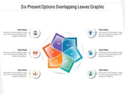 Six present options overlapping leaves graphic