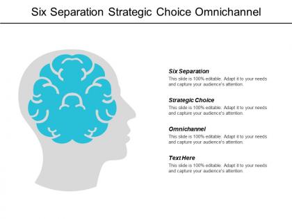 Six separation strategic choice omnichannel consumer market survey cpb