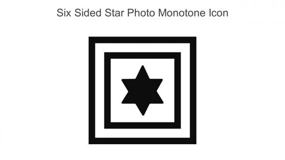 Six Sided Star Photo Monotone Icon In Powerpoint Pptx Png And Editable Eps Format