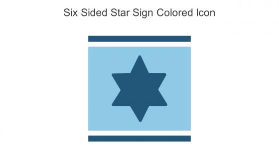 Six Sided Star Sign Colored Icon In Powerpoint Pptx Png And Editable Eps Format