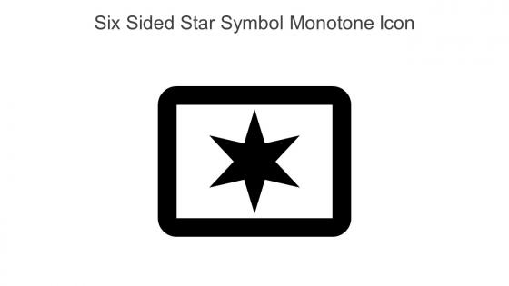 Six Sided Star Symbol Monotone Icon In Powerpoint Pptx Png And Editable Eps Format