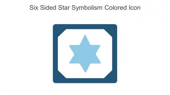 Six Sided Star Symbolism Colored Icon In Powerpoint Pptx Png And Editable Eps Format