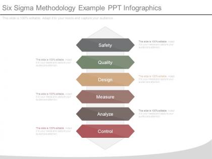 Six sigma methodology example ppt infographics
