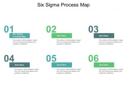 Six sigma process map ppt powerpoint presentation visual aids ideas cpb