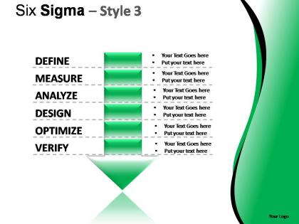 Six sigma style 3 powerpoint presentation slides