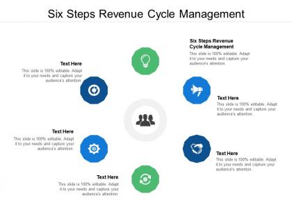 Six steps revenue cycle management ppt powerpoint presentation slides portrait cpb