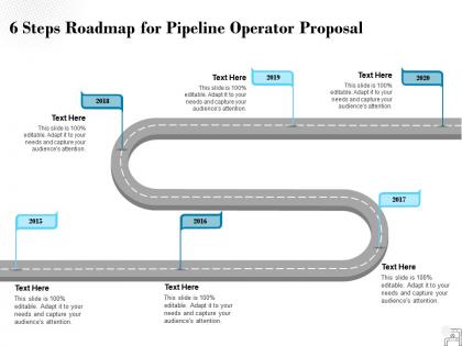 Six steps roadmap for pipeline operator proposal ppt powerpoint presentation styles