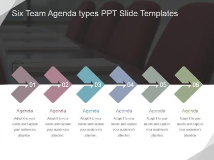Six team agenda types ppt slide templates ppt slide templates