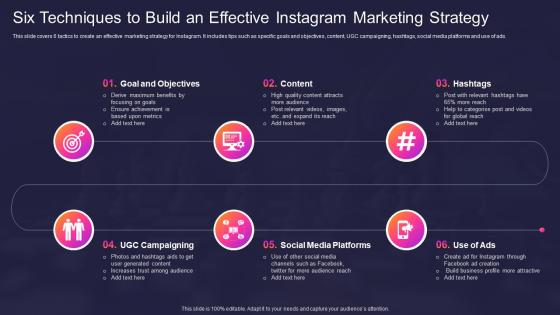 Six Techniques To Build An Effective Instagram Marketing Strategy