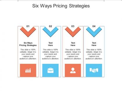 Six ways pricing strategies ppt powerpoint presentation model graphic tips cpb