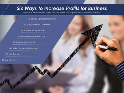 Six ways to increase profits for business