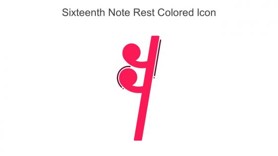 Sixteenth Note Rest Colored Icon In Powerpoint Pptx Png And Editable Eps Format
