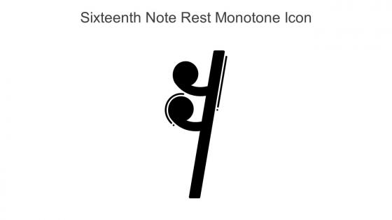 Sixteenth Note Rest Monotone Icon In Powerpoint Pptx Png And Editable Eps Format