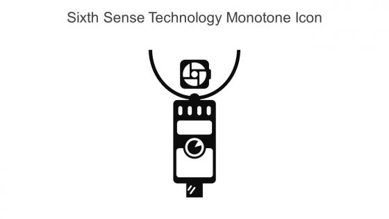 Sixth Sense Technology Monotone Icon In Powerpoint Pptx Png And Editable Eps Format