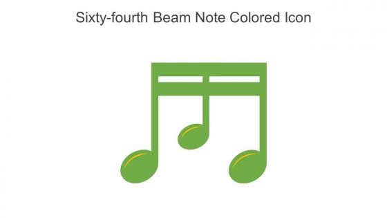 Sixty Fourth Beam Note Colored Icon In Powerpoint Pptx Png And Editable Eps Format