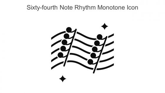 Sixty Fourth Note Rhythm Monotone Icon In Powerpoint Pptx Png And Editable Eps Format