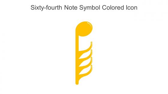 Sixty Fourth Note Symbol Colored Icon In Powerpoint Pptx Png And Editable Eps Format