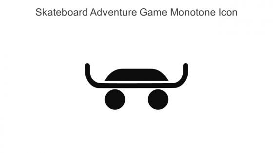 Skateboard Adventure Game Monotone Icon In Powerpoint Pptx Png And Editable Eps Format