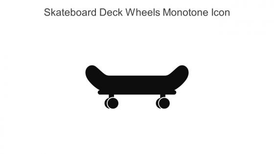 Skateboard Deck Wheels Monotone Icon In Powerpoint Pptx Png And Editable Eps Format