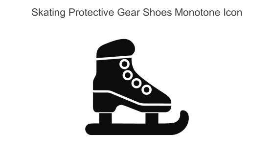 Skating Protective Gear Shoes Monotone Icon In Powerpoint Pptx Png And Editable Eps Format