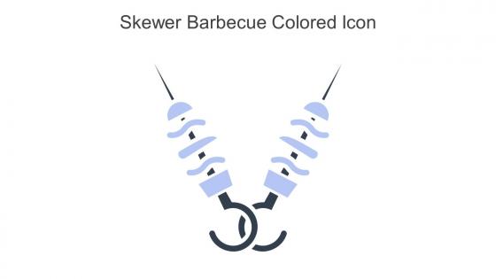 Skewer Barbecue Colored Icon In Powerpoint Pptx Png And Editable Eps Format