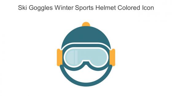 Ski Goggles Winter Sports Helmet Colored Icon In Powerpoint Pptx Png And Editable Eps Format